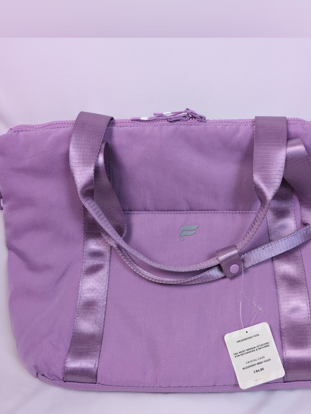 Fabletics The Everyday Nylon Tote Lavender Purple New